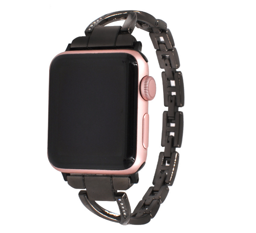 Lux Diamond X-Type Steel Watch Strap for Apple