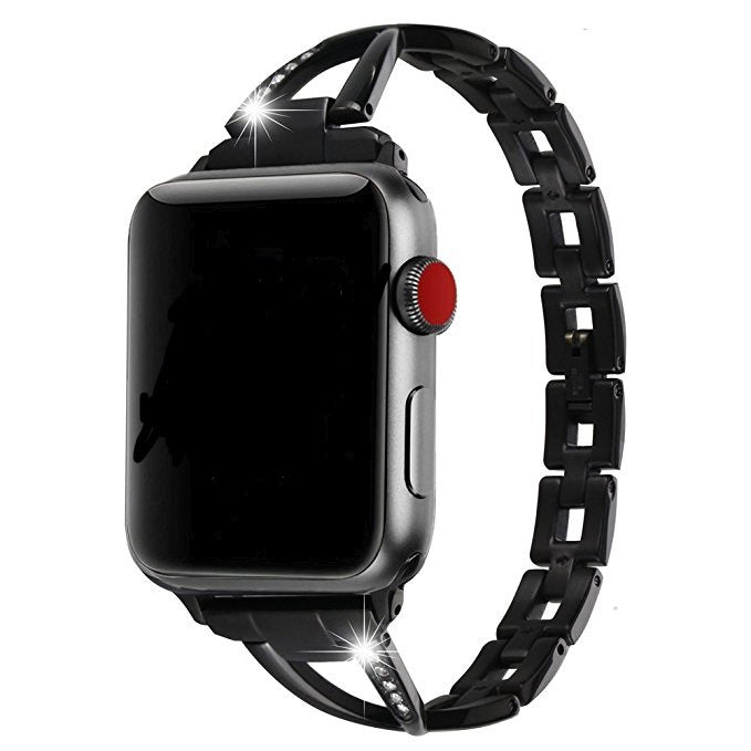 Lux Diamond X-Type Steel Watch Strap for Apple
