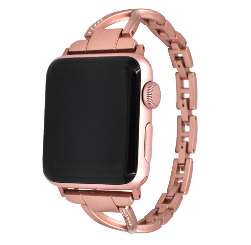 Lux Diamond X-Type Steel Watch Strap for Apple