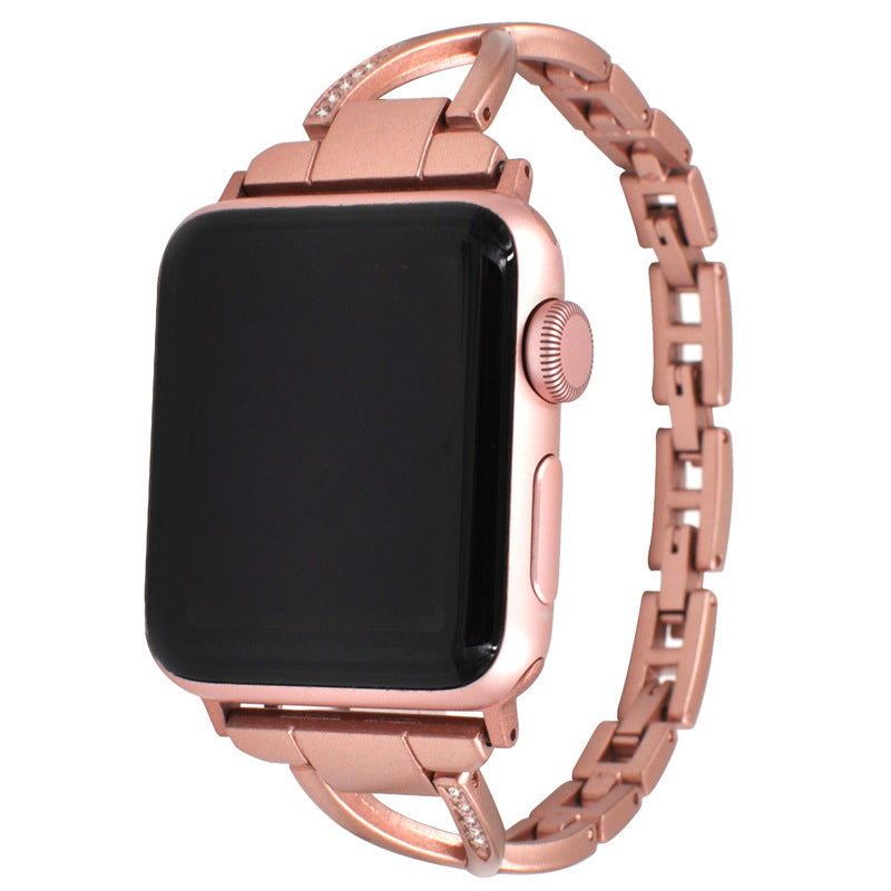 Lux Diamond X-Type Steel Watch Strap for Apple
