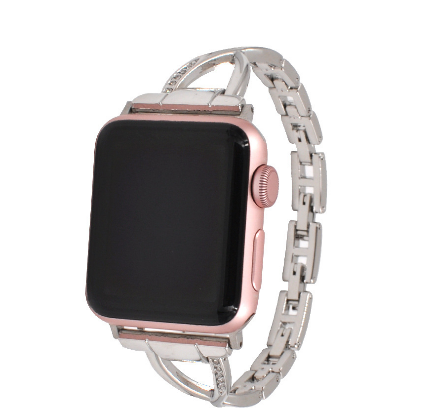 Lux Diamond X-Type Steel Watch Strap for Apple